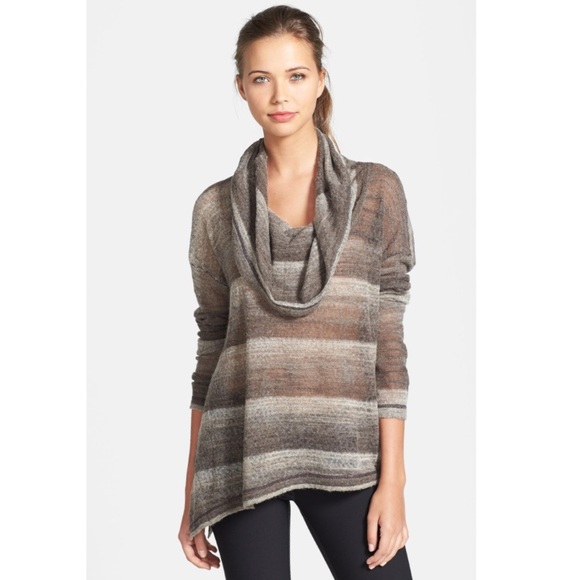 Prana Sweaters - Prana Nenah Asymmetrical Cowl Sweater Alpaca Wool